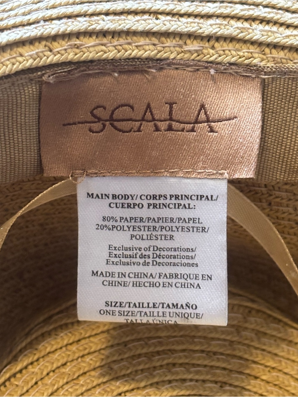 SCALA STRAW SUN HAT - Picture 11 of 12